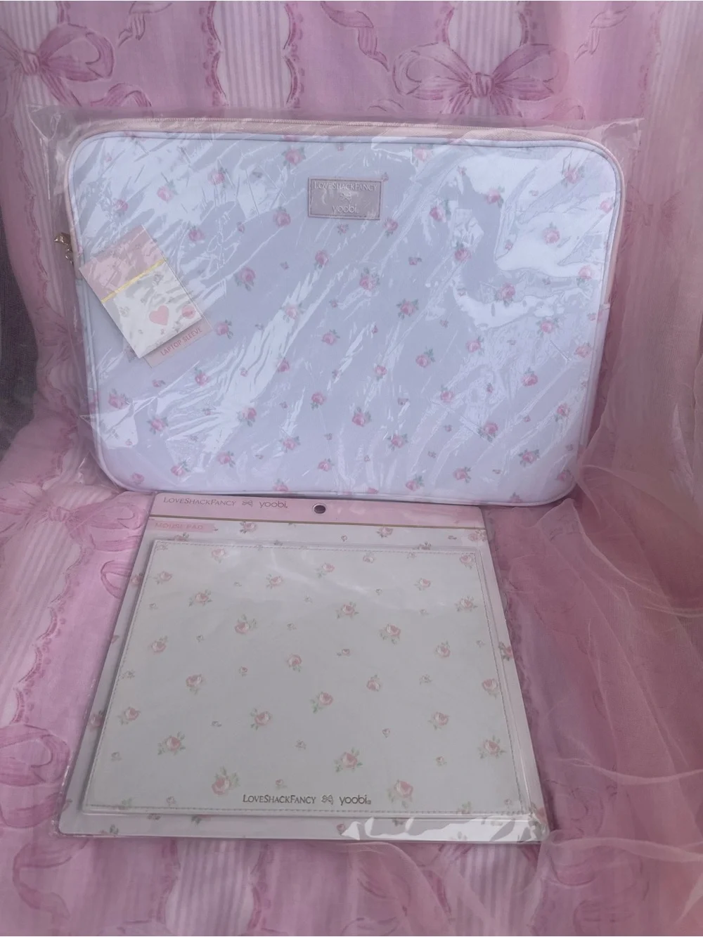 LoveShackFancy x Target - Yoobi Blooming Heirloom Mouse Pad  & Laptop Sleeve